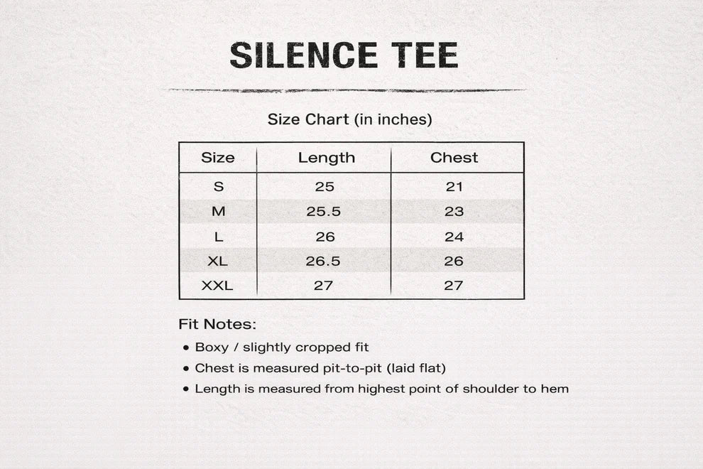 Silence Tee